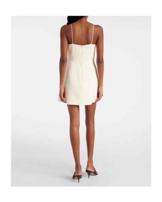David Koma Natural Ruffled Minidress