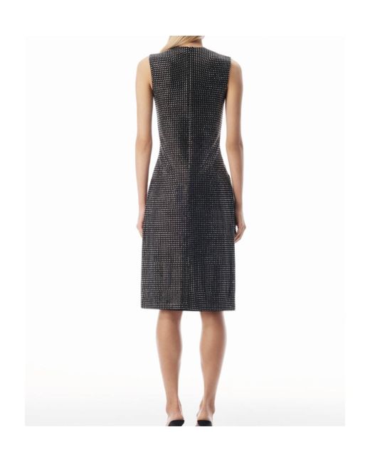 Alexander Wang Black Crystal Embellished Sleeveless High-Low Top