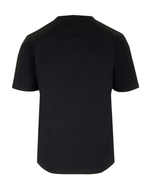 C P Company Black Twisted Logo Crewneck T-Shirt for men