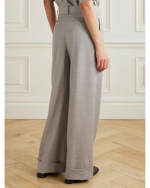 Loulou de Saison Gray Davy Oversized Tailored Pants