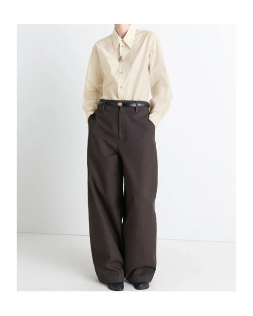 Lemaire Natural Button-Down Long-Sleeve Shirt