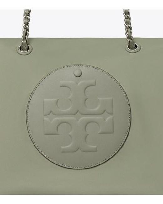 Tory Burch Green Ella Chain Tote Bag