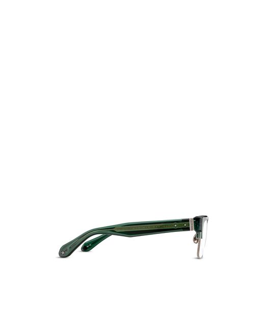 Matsuda White Full-Frame Plain Mirror for men