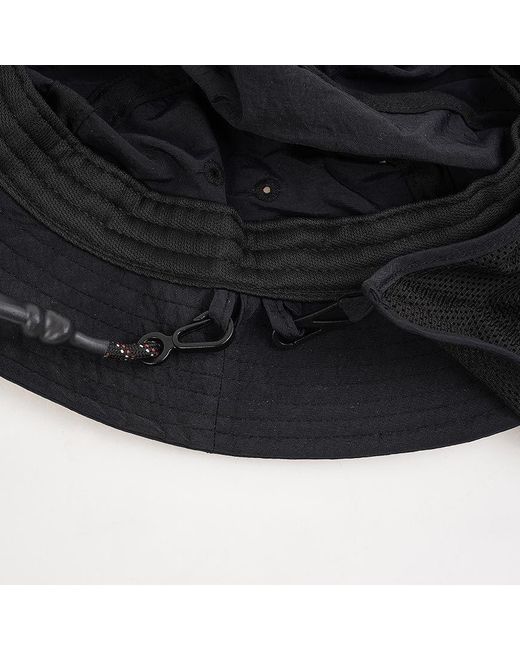 NANGA Black Tusser Sun Hat for men