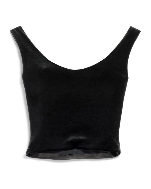 Balenciaga Black Round-Neck Tank Top