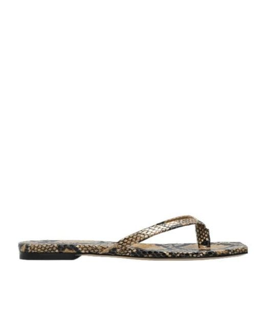 Aeyde White Renee Flat Slides