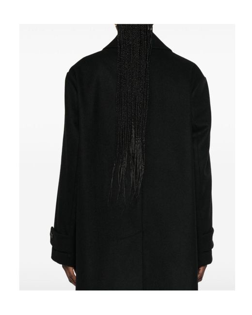Barena Black Single-Breasted Notched-Lapels Coat