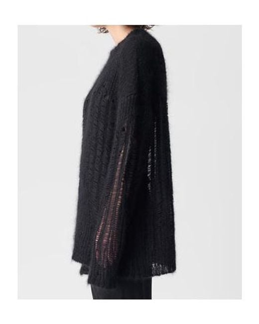 Ann Demeulemeester Black Rigmor Oversized Jumper