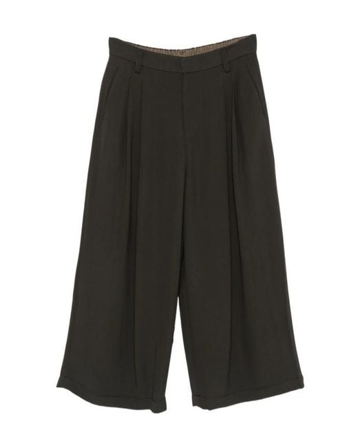 Ziggy Chen Black Pleated Palazzo Pants