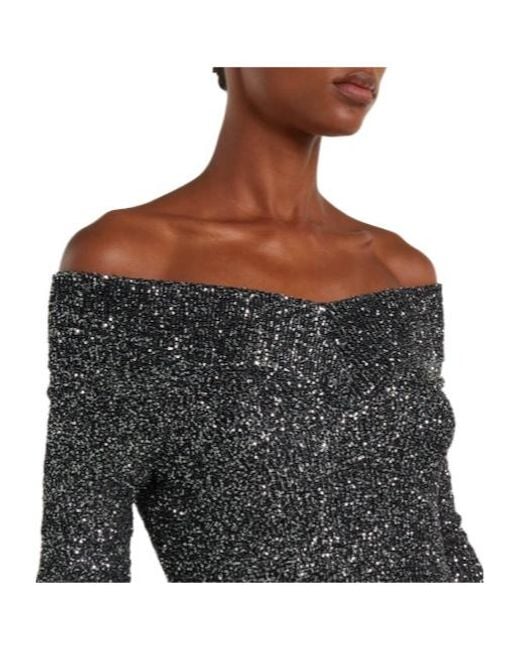 Stella McCartney Gray Soft Shimmering Long Dress