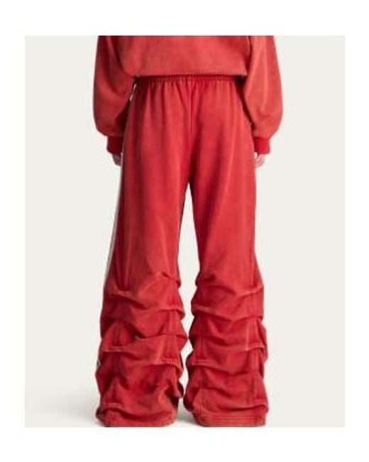 adidas Originals Adidas X Avavav Pleated Track Pants in Red for