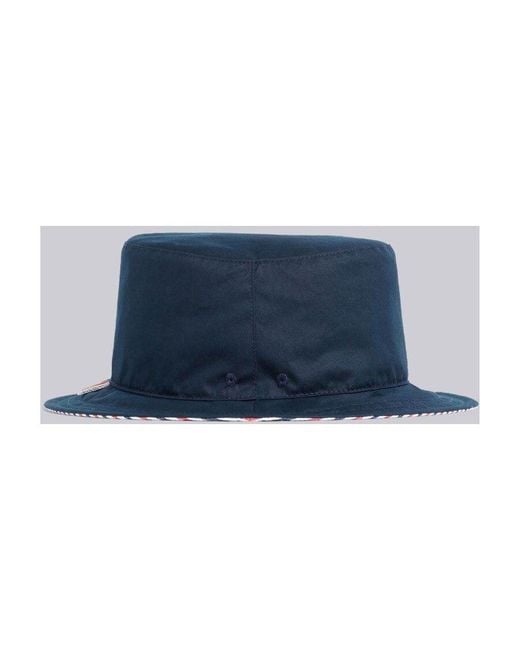 Thom Browne Blue Hat for men