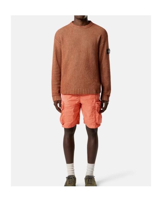 Stone Island Multicolor Loose Fit Crewneck Jumper for men