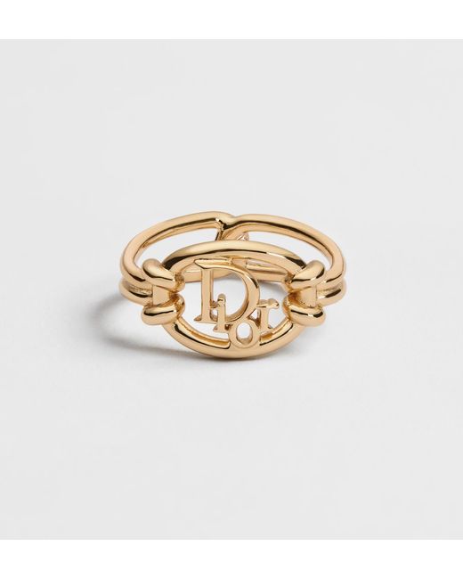 Dior Metallic Oblique Ring