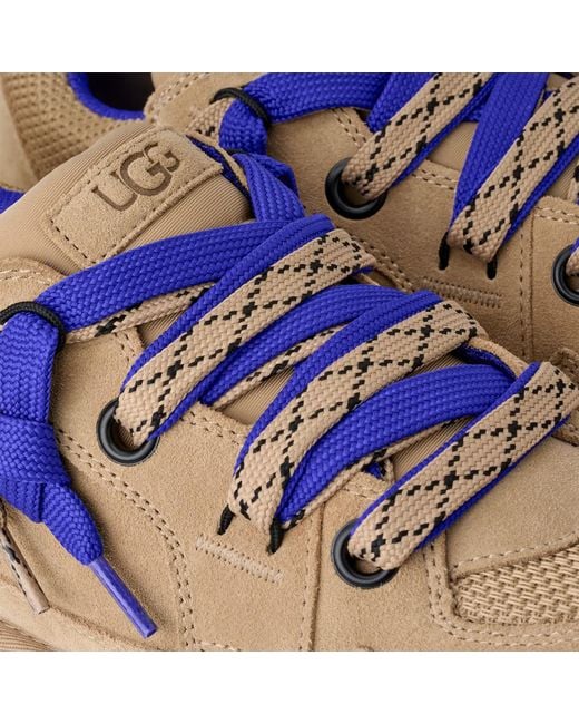 Ugg Blue Chunky Lace-Up Low-Top Sneakers for men