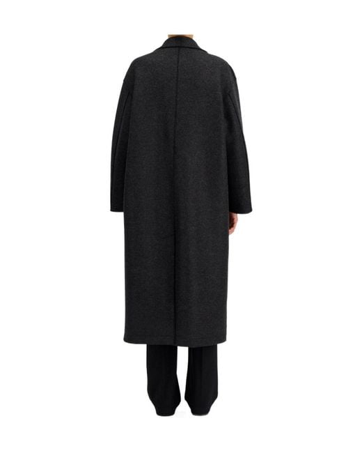Harris Wharf London Black Long Oversized Coat