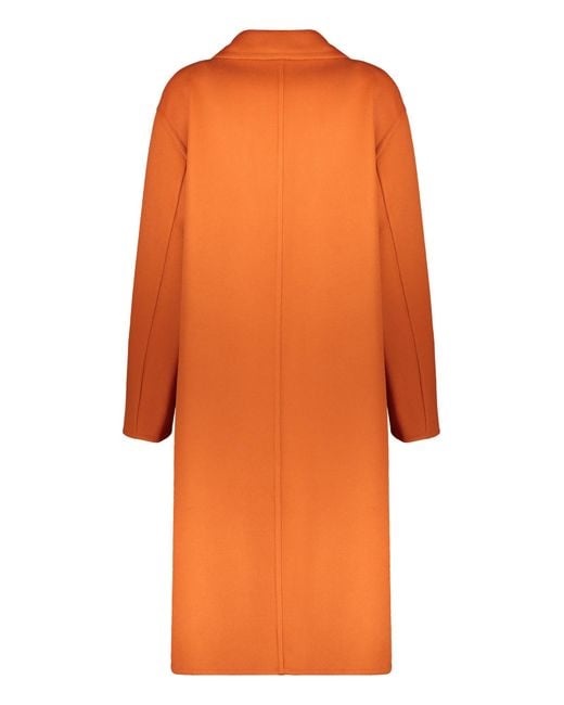 Herno Orange Single-Breasted Coats