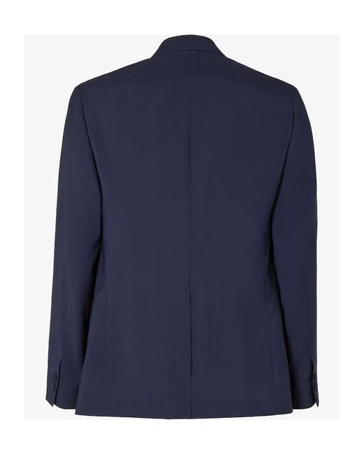 Fendi Blue Single Breasted Tailored Blazer for men