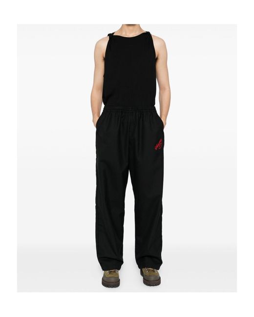 Willy Chavarria Black Ruff Rider Pants for men