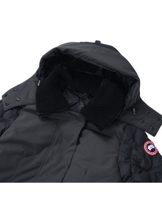 Canada Goose Black Hooded Down Jacket for men