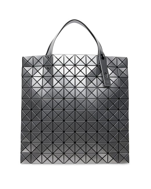 Issey Miyake White Prism Top Handle Tote Bag