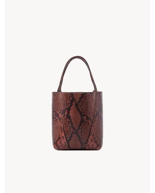 Chloé Brown Chloé Small Spin Tote Bag
