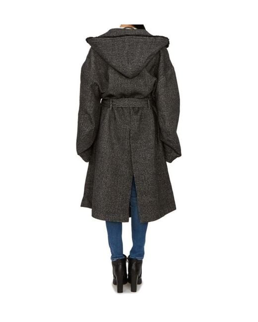 J.W. Anderson Black J.W. Anderson Hooded Long Trench Coat