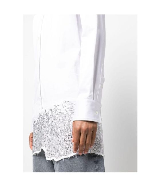 J.W. Anderson White Jw Anderson Long-Sleeved Buttoned Shirt Dress