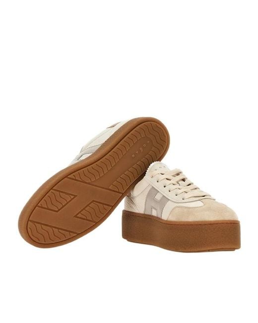 Hogan Multicolor Cool H Patch Platform Sneakers
