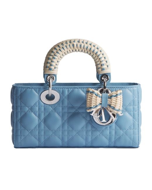 Dior Blue Bow Shoulder Bag