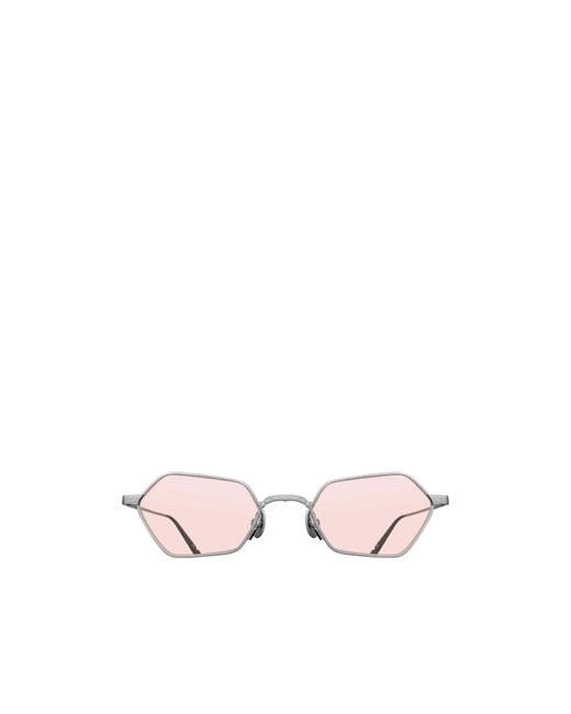 Matsuda Pink Geometric Sunglasses for men