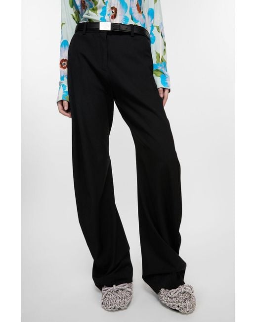Acne Black Tailored Trousers