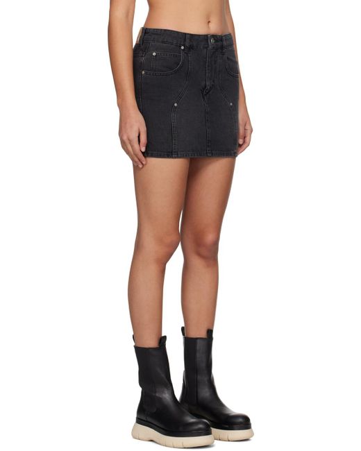 Isabel Marant Black Isabel Marant Étoile Denim Mini Skirt