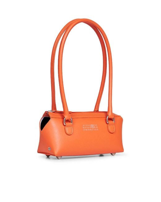 MM6 by Maison Margiela Orange Bauletto Shoulder Bag