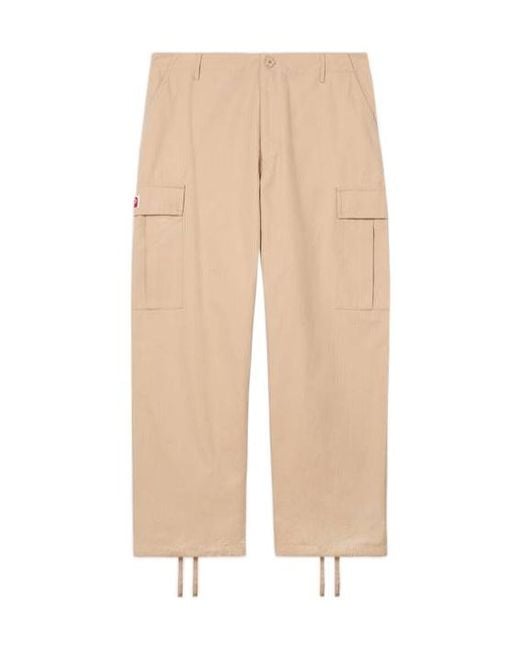 KENZO Natural Cargo Workwear Pants for men