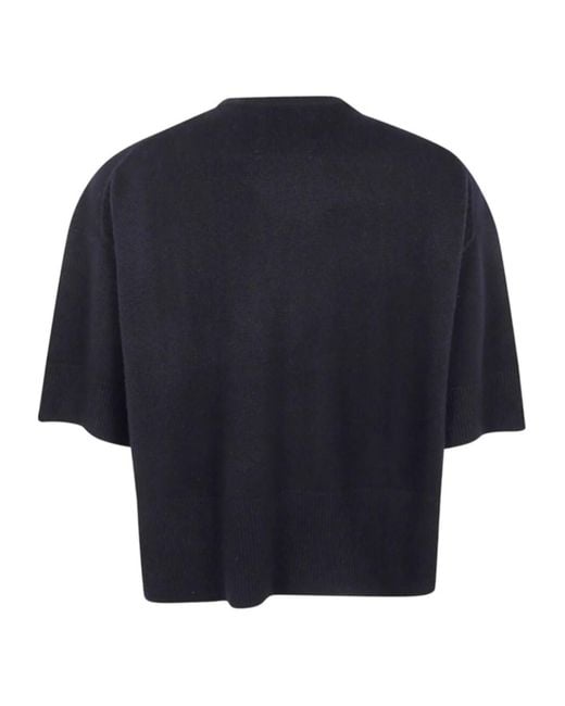 Extreme Cashmere Blue Short Sleeved Knitted Jumper for men
