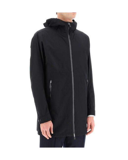 Herno Blue Layer Hooded Parka for men