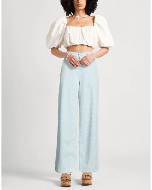 Rag & Bone Blue Plain Colour Casual Trouser