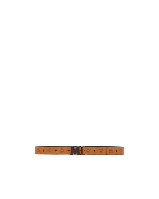 MCM Multicolor Logo Double-Sided Belt for men