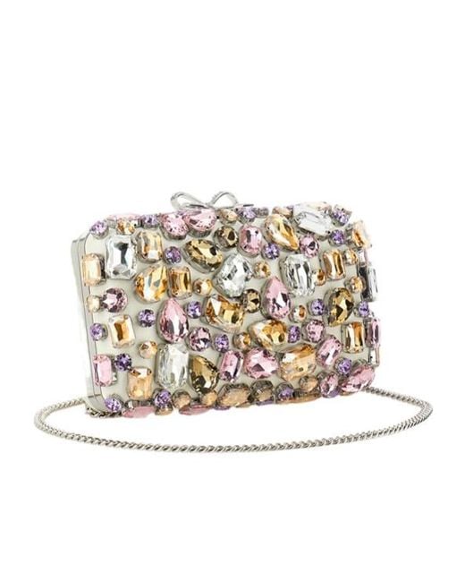 Self-Portrait White Crystal Shoulder Bag