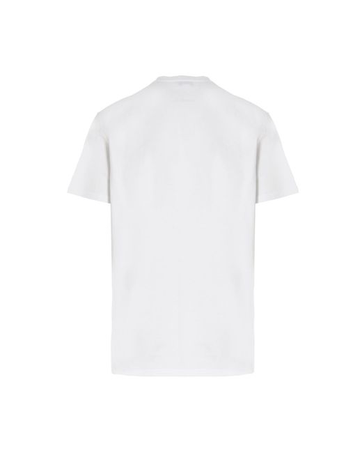 McQueen White Graffiti Logo Crewneck T-Shirt for men