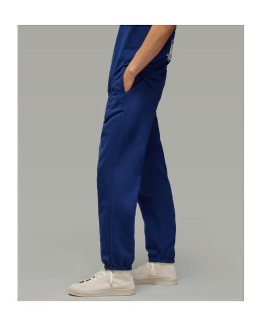 Y-3 Blue Logo-Print Sweatpants for men