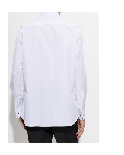 Brioni White Long-Sleeved Shirt for men