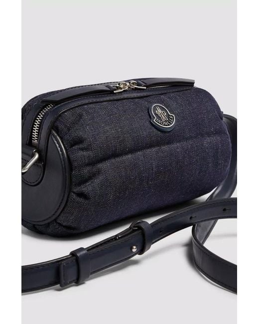 Moncler Black New Keoni Denim Cross Body Bag