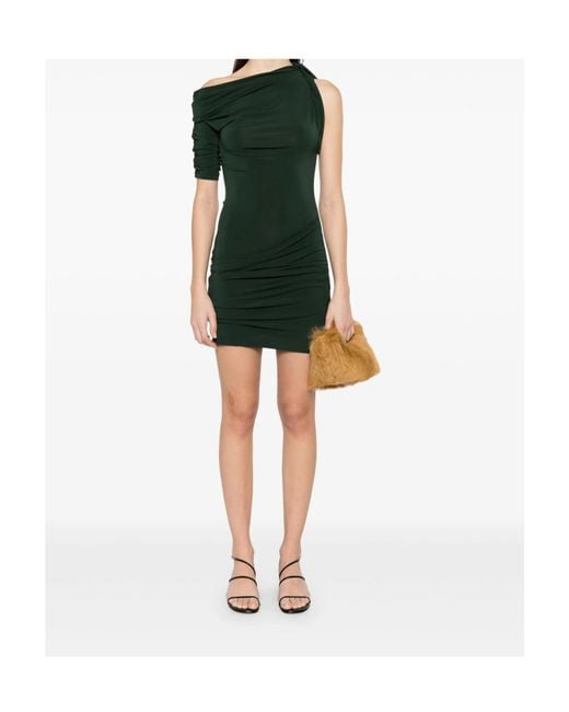 Jacquemus Green Off-Shoulder Dress