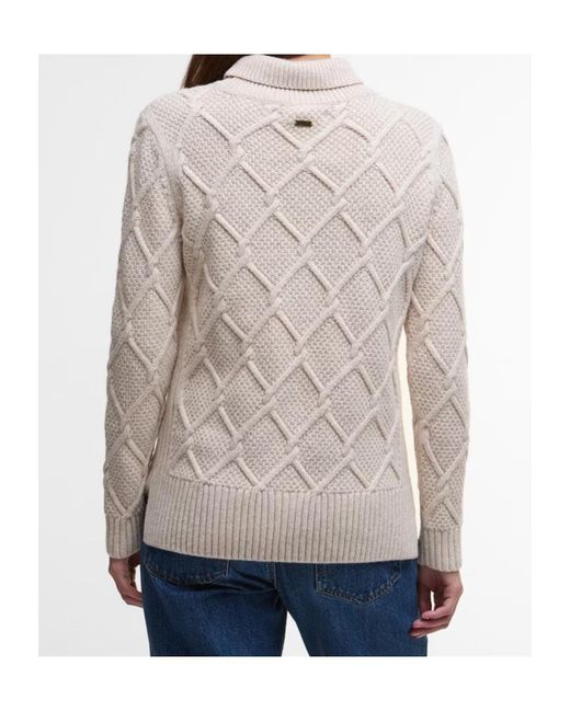 Barbour Natural Burne Roll Neck Jumper