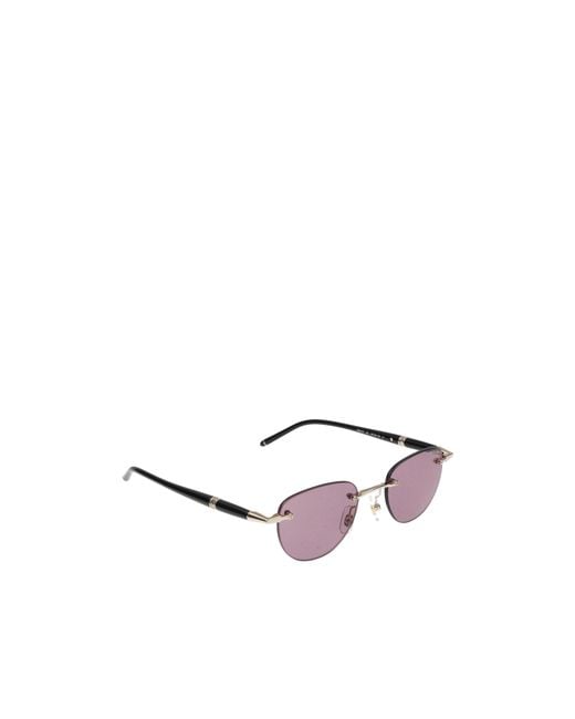 Montblanc Pink Eyewear Panthos Frame Sunglasses for men