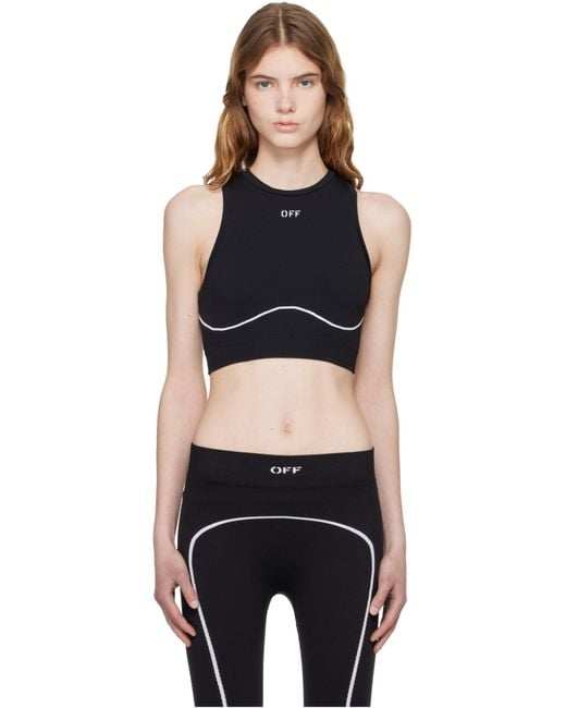 Off-White c/o Virgil Abloh Blue Sleeveless Top With Logo