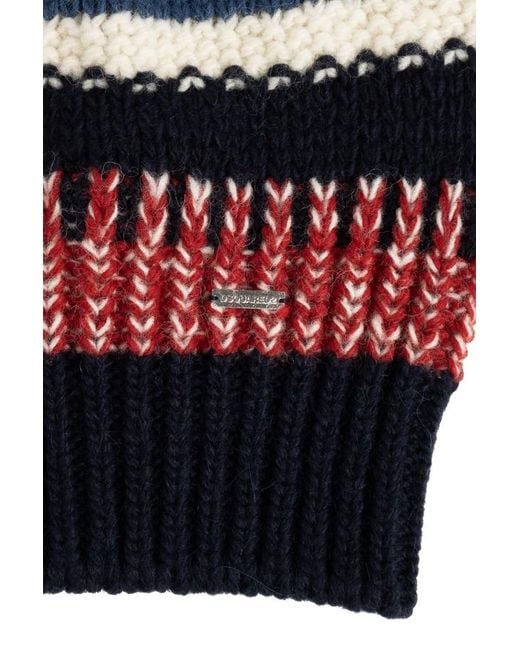DSquared² Blue Knit Beanie Hat for men