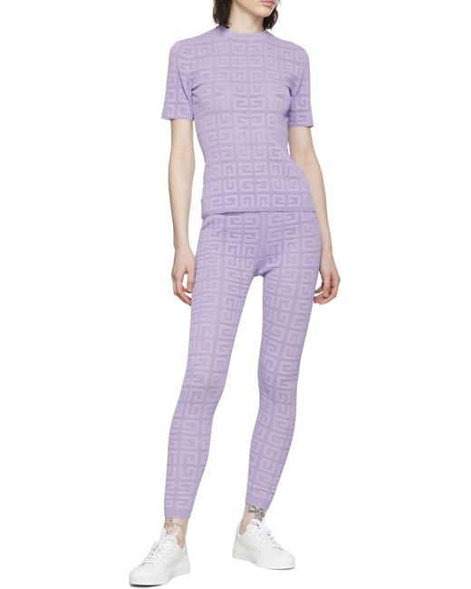 Givenchy Purple Legging Pants